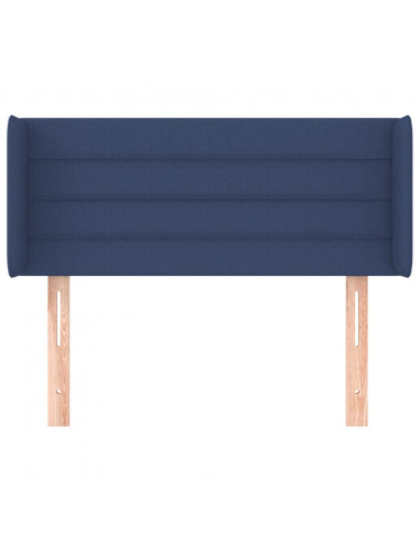Testiera ad Orecchio Blu 93x16x78/88cm in Tessuto