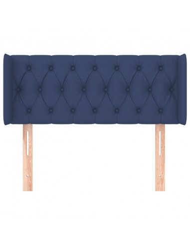 Testiera ad Orecchio Blu 93x16x78/88cm in Tessuto