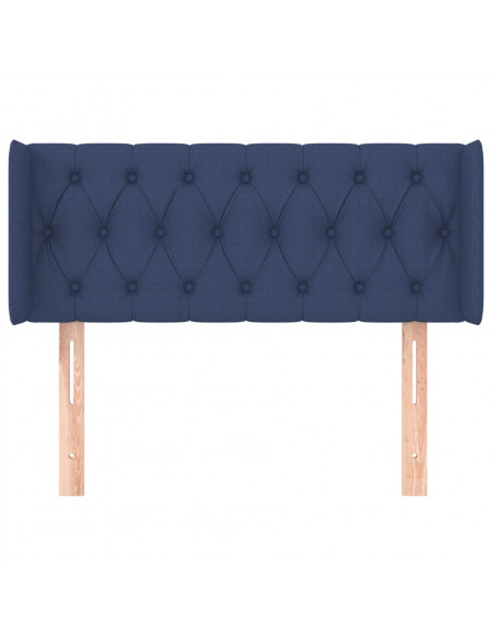 Testiera ad Orecchio Blu 93x16x78/88cm in Tessuto