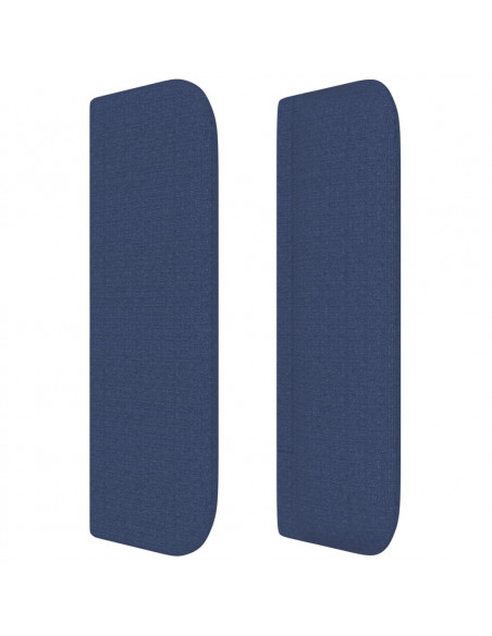 Testiera ad Orecchio Blu 93x16x78/88cm in Tessuto