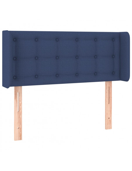 Testiera ad Orecchio Blu 93x16x78/88cm in Tessuto