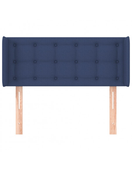 Testiera ad Orecchio Blu 93x16x78/88cm in Tessuto