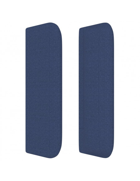 Testiera ad Orecchio Blu 93x16x78/88cm in Tessuto