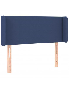 Testiera ad Orecchio Blu 93x16x78/88cm in Tessuto