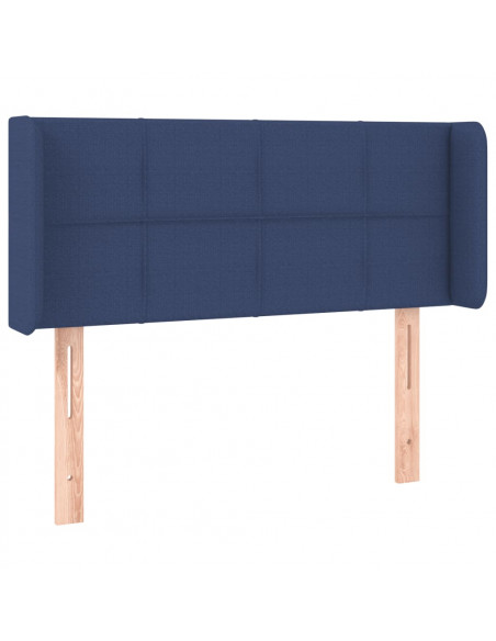 Testiera ad Orecchio Blu 93x16x78/88cm in Tessuto