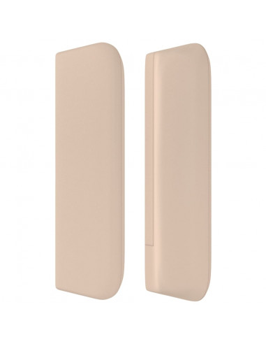 Testiera ad Orecchio Cappuccino 103x16x78/88 cm in Similpelle