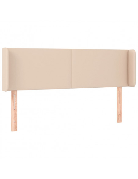 Testiera ad Orecchio Cappuccino 147x16x78/88 cm in Similpelle