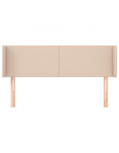 Testiera ad Orecchio Cappuccino 147x16x78/88 cm in Similpelle