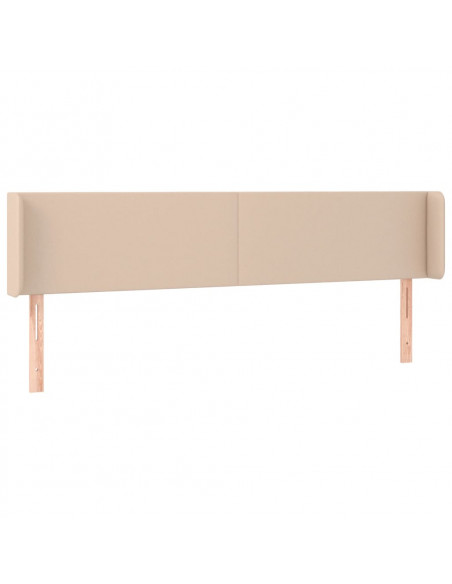 Testiera ad Orecchio Cappuccino 163x16x78/88 cm in Similpelle