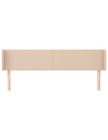 Testiera ad Orecchio Cappuccino 163x16x78/88 cm in Similpelle