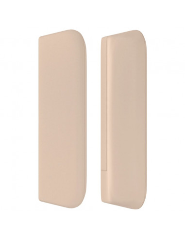 Testiera ad Orecchio Cappuccino 163x16x78/88 cm in Similpelle