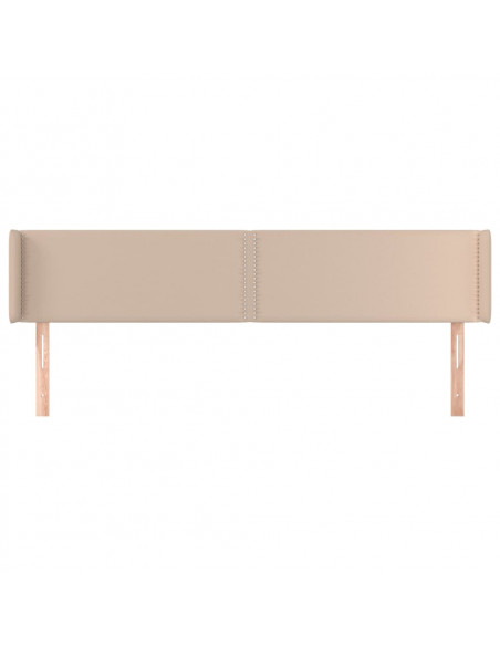 Testiera ad Orecchio Cappuccino 163x16x78/88 cm in Similpelle