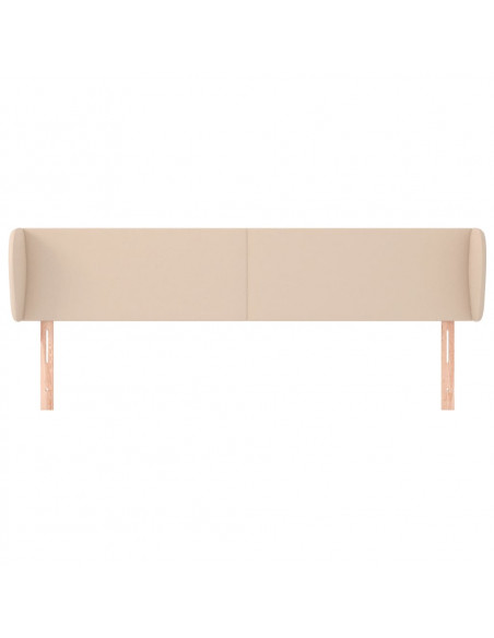 Testiera ad Orecchio Cappuccino 163x23x78/88 cm in Similpelle