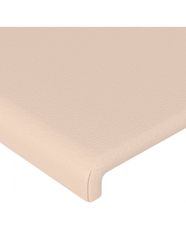 Testiera ad Orecchio Cappuccino 163x23x78/88 cm in Similpelle