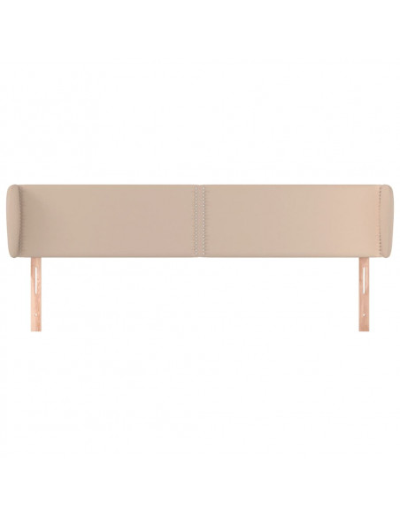 Testiera ad Orecchio Cappuccino 163x23x78/88 cm in Similpelle