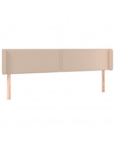 Testiera ad Orecchio Cappuccino 183x16x78/88 cm in Similpelle