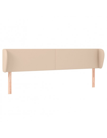 Testiera ad Orecchio Cappuccino 183x23x78/88 cm in Similpelle