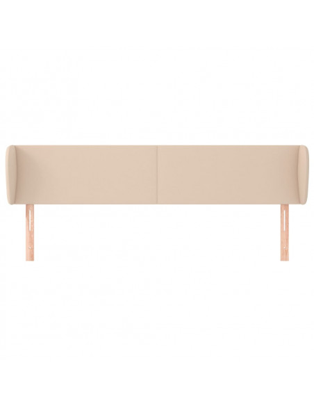 Testiera ad Orecchio Cappuccino 183x23x78/88 cm in Similpelle