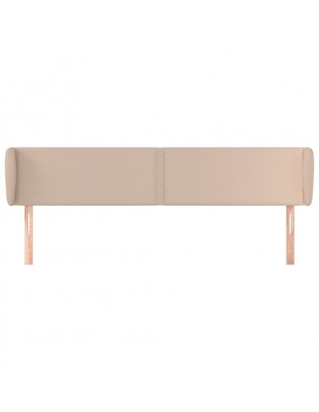 Testiera ad Orecchio Cappuccino 203x23x78/88 cm in Similpelle