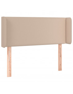 Testiera ad Orecchio Cappuccino 83x16x78/88 cm in Similpelle