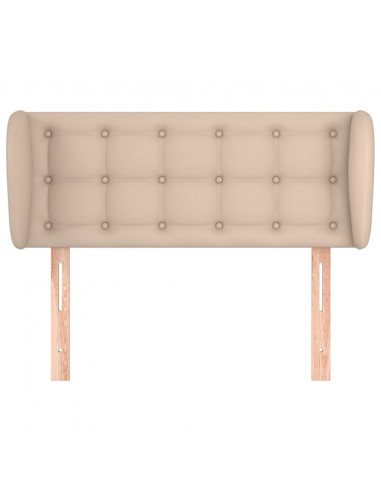 Testiera ad Orecchio Cappuccino 93x23x78/88 cm in Similpelle