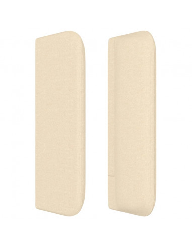 Testiera ad Orecchio Crema 147x16x78/88 cm in Tessuto