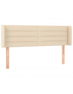 Testiera ad Orecchio Crema 147x16x78/88 cm in Tessuto