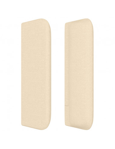 Testiera ad Orecchio Crema 147x16x78/88 cm in Tessuto