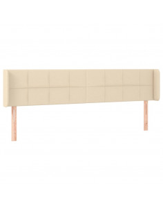 Testiera ad Orecchio Crema 203x16x78/88 cm in Tessuto 2