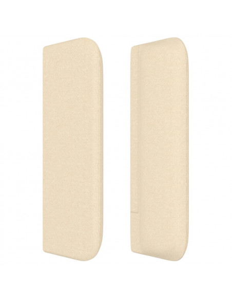 Testiera ad Orecchio Crema 83x16x78/88 cm in Tessuto