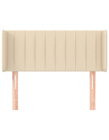 Testiera ad Orecchio Crema 83x16x78/88 cm in Tessuto