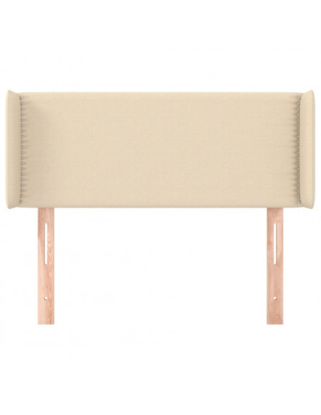 Testiera ad Orecchio Crema 83x16x78/88 cm in Tessuto