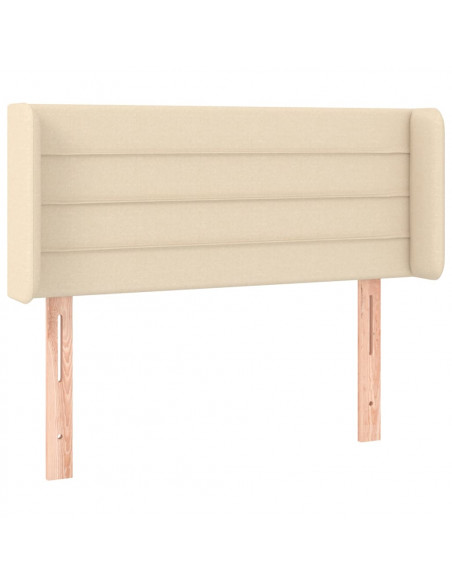 Testiera ad Orecchio Crema 83x16x78/88 cm in Tessuto