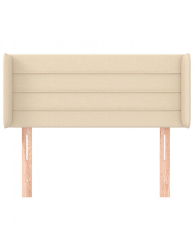 Testiera ad Orecchio Crema 83x16x78/88 cm in Tessuto