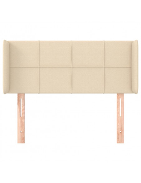 Testiera ad Orecchio Crema 93x16x78/88 cm in Tessuto