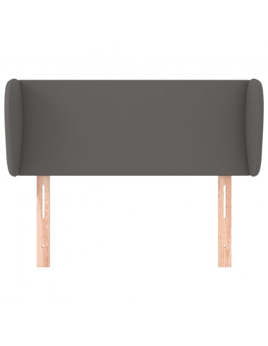 Testiera ad Orecchio Grigia 103x23x78/88 cm in Similpelle