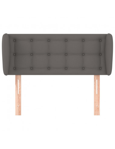 Testiera ad Orecchio Grigia 103x23x78/88 cm in Similpelle