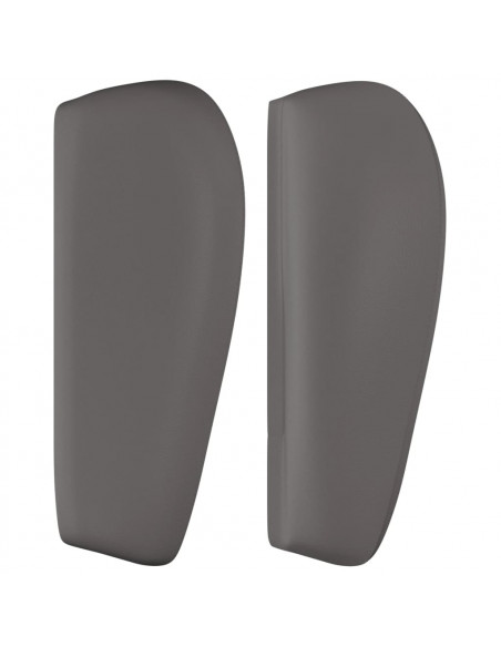 Testiera ad Orecchio Grigia 83x23x78/88 cm in Similpelle
