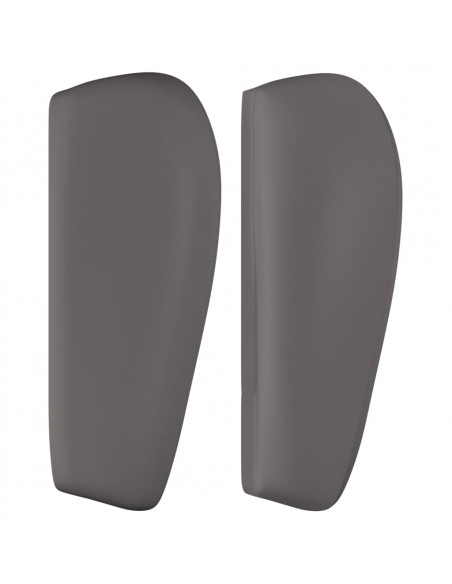 Testiera ad Orecchio Grigia 83x23x78/88 cm in Similpelle