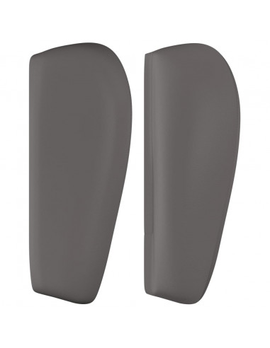 Testiera ad Orecchio Grigia 93x23x78/88 cm in Similpelle