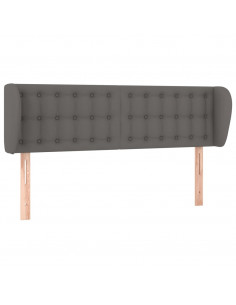 Testiera ad Orecchio Grigio 147x23x78/88 cm in Similpelle