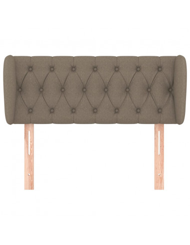 Testiera ad Orecchio Tortora 103x23x78/88 cm in Tessuto