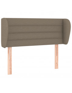 Testiera ad Orecchio Tortora 103x23x78/88 cm in Tessuto