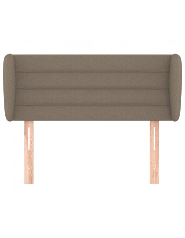 Testiera ad Orecchio Tortora 103x23x78/88 cm in Tessuto