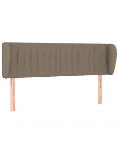 Testiera ad Orecchio Tortora 147x23x78/88 cm in Tessuto