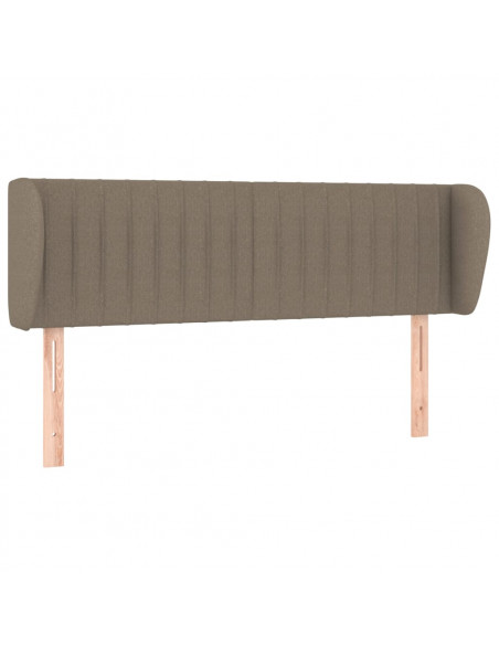 Testiera ad Orecchio Tortora 147x23x78/88 cm in Tessuto