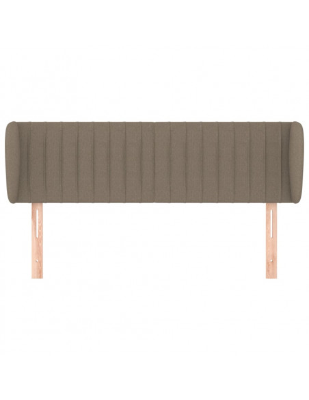 Testiera ad Orecchio Tortora 147x23x78/88 cm in Tessuto