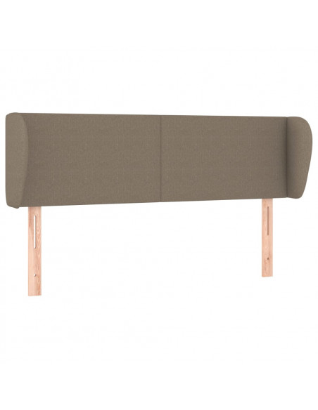 Testiera ad Orecchio Tortora 147x23x78/88 cm in Tessuto
