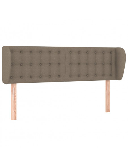 Testiera ad Orecchio Tortora 147x23x78/88 cm in Tessuto
