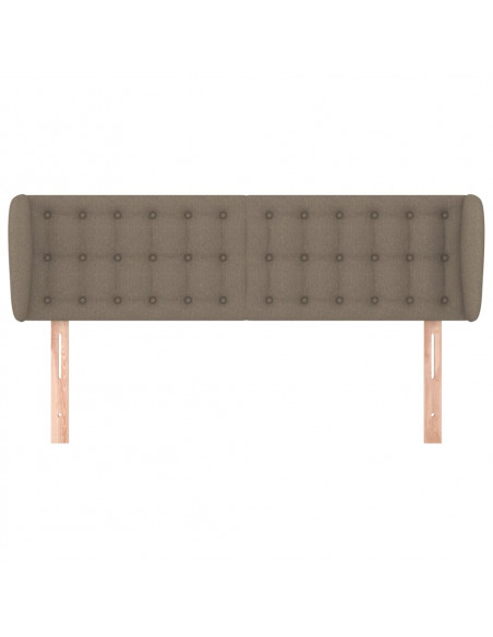 Testiera ad Orecchio Tortora 147x23x78/88 cm in Tessuto